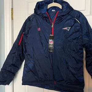 Patriots Youth Hooded Puffer Coat Mid Weight M